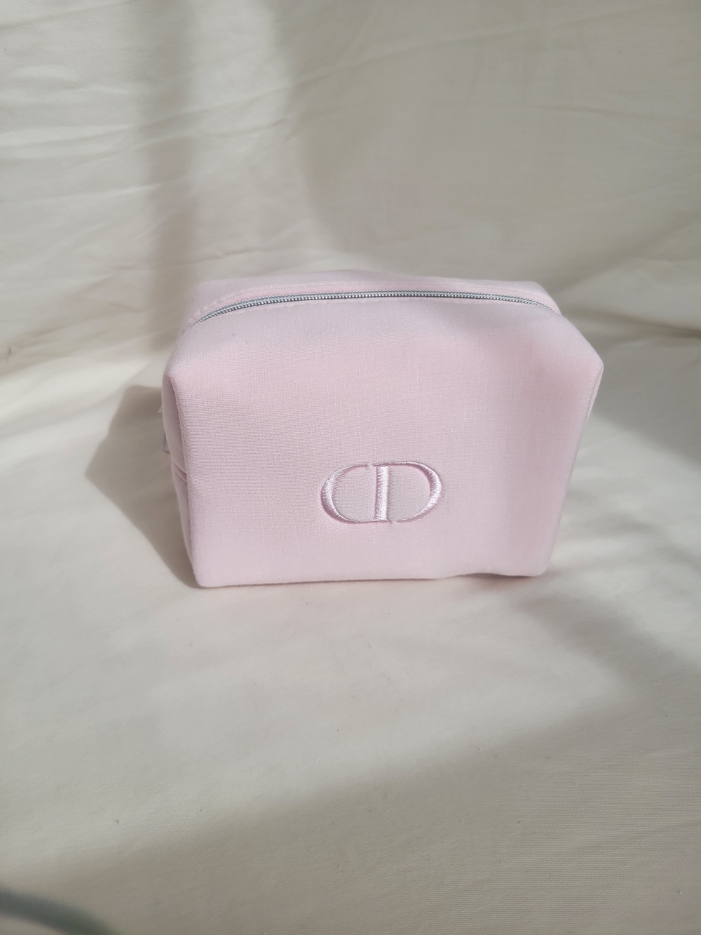 Dior Light Pink Embroidered Cosmetic Case